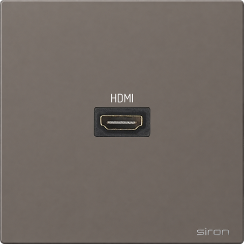 Bộ Ổ cắm HDMI đơn, màu GHI M27 270194-60