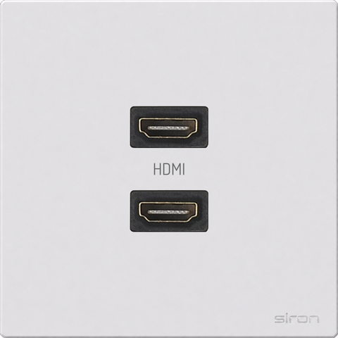 Bộ Ổ cắm HDMI đôi, màu Trắng M27 270294