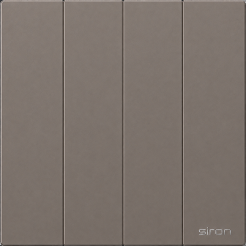 Bộ công tắc bốn 2 chiều Màu ghi SIRON 271042-60