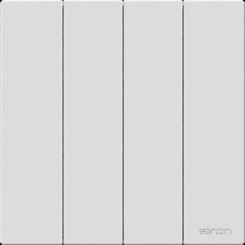 Bộ công tắc bốn 2 chiều Màu trắng SIRON 271042