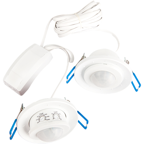 Bộ 2 công tắc cảm biến hồng ngoại lắp 2 vị trí âm trần Siron Sr-SS005