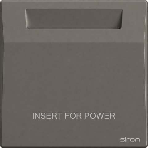 Bộ công tắc thẻ 40a Màu ghi SIRON 27H4061-60