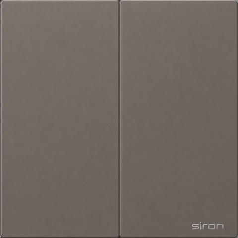 Bộ công tắc trung gian đôi Màu ghi SIRON 271046-60