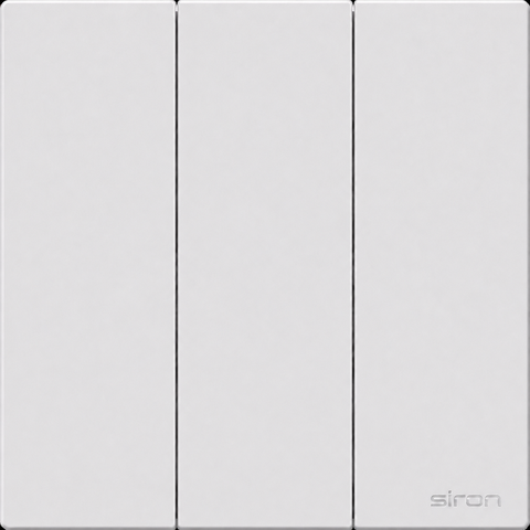 Bộ nút nhấn ba Màu trắng SIRON 271031F