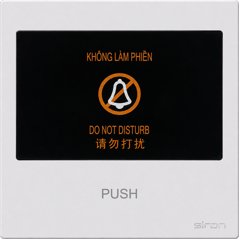 Bộ nút nhấn chuông có đèn "không làm phiền" Màu trắng SIRON 27H611