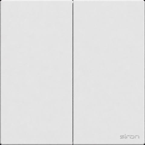 Bộ nút nhấn đôi Màu trắng SIRON 271021F