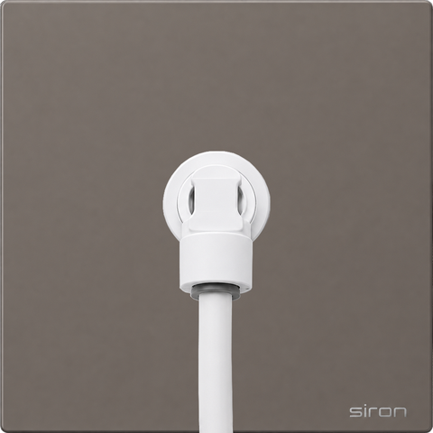 Bộ ổ cắm cấp nước máy lọc đơn Màu ghi SIRON W27001-60