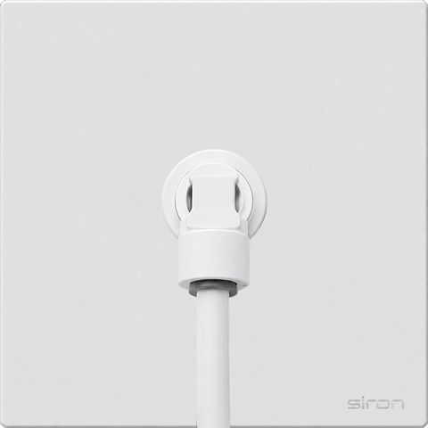 Bộ ổ cắm cấp nước máy lọc đơn Màu trắng SIRON W27001