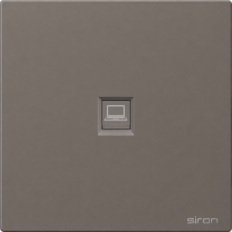 Bộ ổ cắm mạng Màu ghi SIRON 275218-60