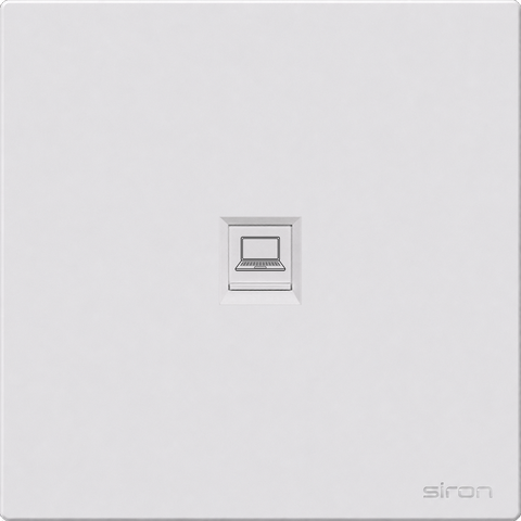 Bộ ổ cắm mạng Màu trắng SIRON 275218