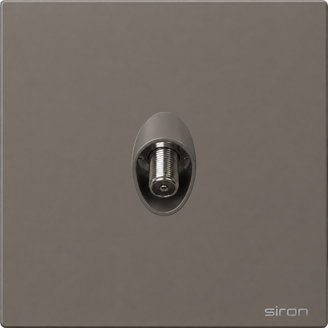 Bộ ổ cắm vệ tinh Màu ghi SIRON 275114-60