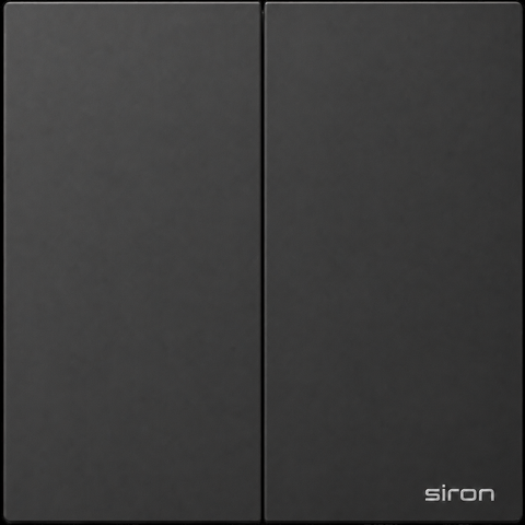 Bộ công tắc đôi 2 chiều Màu đen SIRON 271022-26