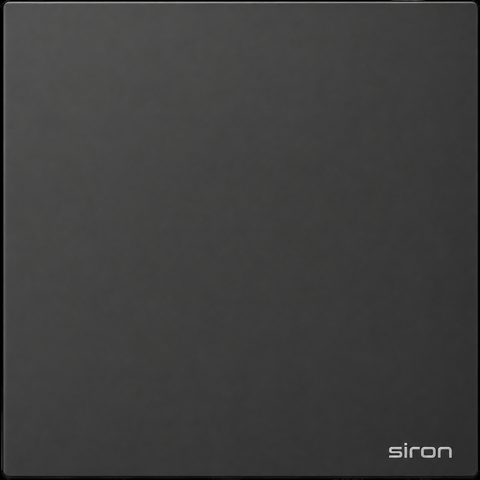 Bộ công tắc đơn 1 chiều Màu đen SIRON 271011-26