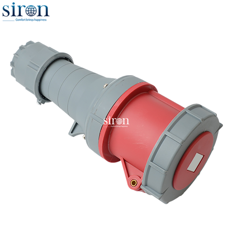 Phích cắm di động màu đỏ IP67 3P+N+E 6h 63A 220~415V Siron P67F56-63R3