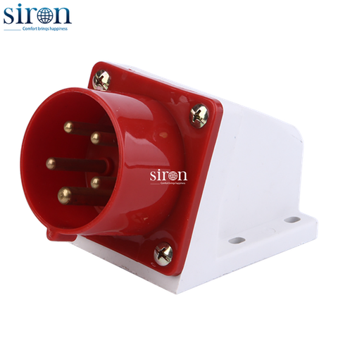 Phích cắm lắp nổi màu đỏ IP44 3P+N+E 6h 16A 220~415V Siron P44S56-16R1