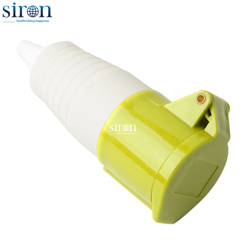 Ổ công nghiệp di động vàng IP44 2P+E 4h 16A 110~130V Siron S44F34-16Y2