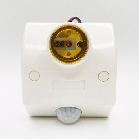 Đui đèn cảm ứng hồng ngoại có điều chỉnh gắn nổi tường Siron SR-SS932