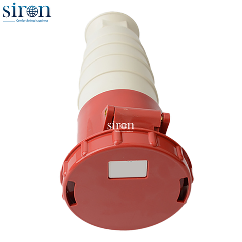 Ổ công nghiệp di động đỏ IP67 3P+N+E 6h 63A 220~415V Siron S67F56-63R1