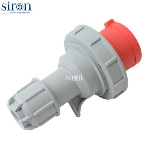 Phích cắm di động màu đỏ IP67 3P+E 6h 16A 380~415V Siron P67F46-16R1