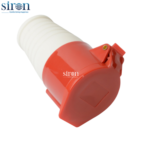 Ổ cắm di động màu đỏ IP44 3P+N+E 6h 16A 220~415V Siron S44F56-16R1