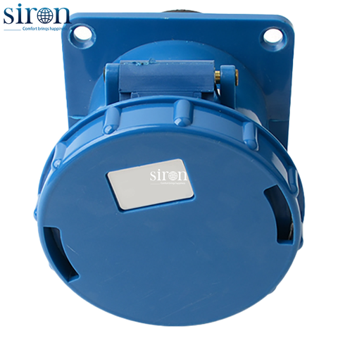 Ổ cắm lắp âm màu xanh IP67 2P+E 6h 125A 220~250V Siron S67R36-125B1