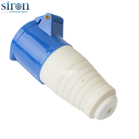 Ổ công nghiệp di động xanh IP44 2P+E 6h 32A 220~250V Siron S44F36-32B1