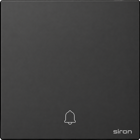 Bộ nút nhấn chuông đơn Màu đen SIRON 276301-26