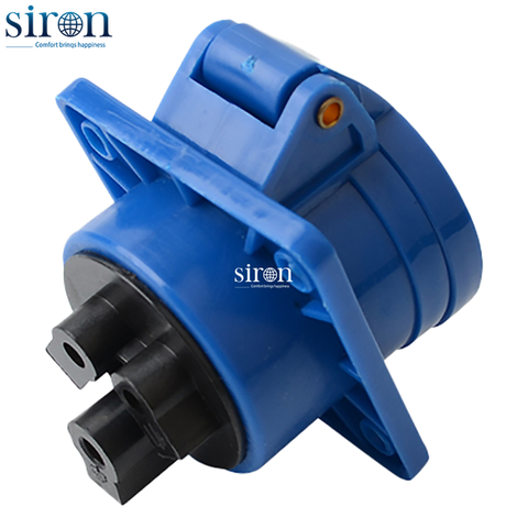 Ổ cắm công nghiệp âm xanh IP44 2P+E 6h 16A 220~250V Siron S44R36-16B2