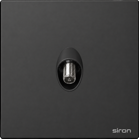 Bộ ổ cắm vệ tinh Màu đen SIRON 275114-26
