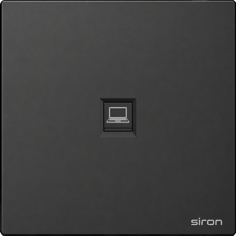 Bộ ổ cắm mạng Màu đen SIRON 275218-26