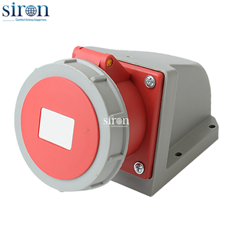 Ổ cắm nổi đỏ IP67 3P+N+E 6h 16A 220~380V, 240~415V Siron S67S56-16R1