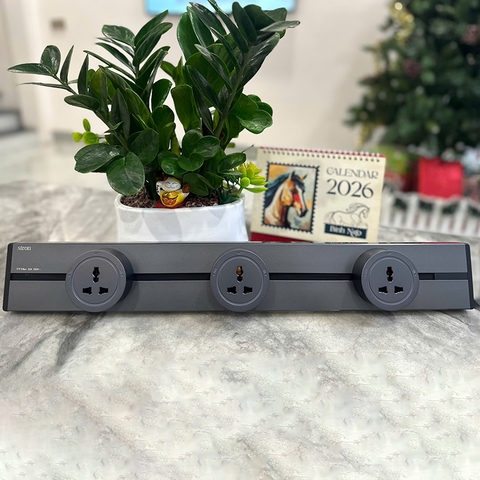 Thanh ray Track socket lắp nổi 60 cm màu ghi Siron TF1006-60