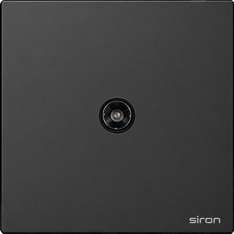 Bộ ổ cắm tv Màu đen SIRON 275111-26