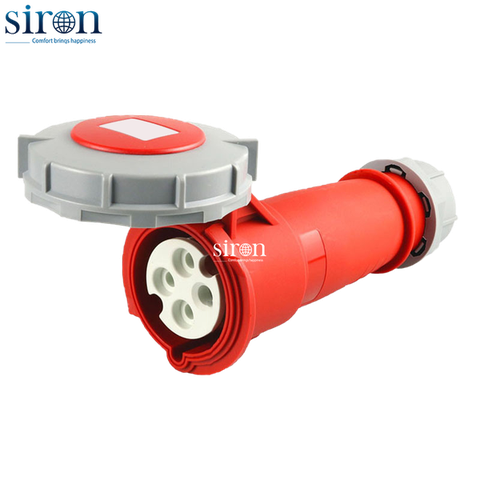 Phích cắm di động màu đỏ IP67 3P+E 6h 16A 380~415V Siron P67F46-16R3