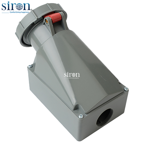 Ổ cắm nổi đỏ IP67 3P+N+E 6h 63A 220~380V, 240~415V Siron S67S56-63R2