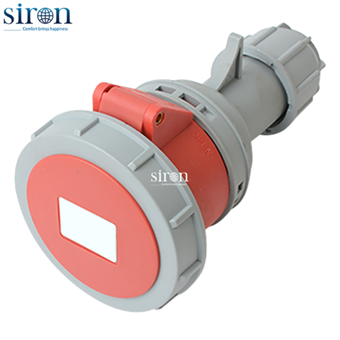 Ổ công nghiệp di động đỏ IP67 3P+N+E 6h 32A 220~415V Siron S67F56-32R1