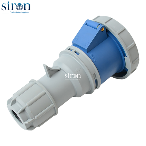 Phích cắm di động xanh IP67 2P+E 6h 125A 220~250V Siron P67F36-125B3