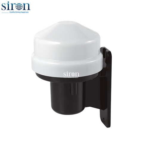 Công tắc cảm ứng ánh sáng 5 - 50 LUX 25A lắp nổi IP44 Siron SR-LS333
