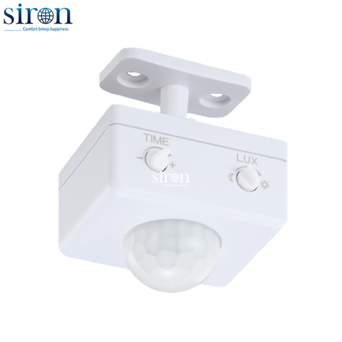 Công tắc cảm ứng hồng ngoại lắp đa năng gắn tường trần Siron SR-SS334
