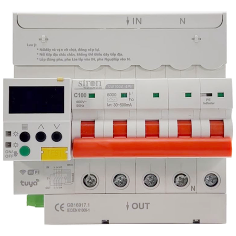 Chống sốc điện cách ly kết nối Wifi 100A 4 Pha Siron SW100A-4PE