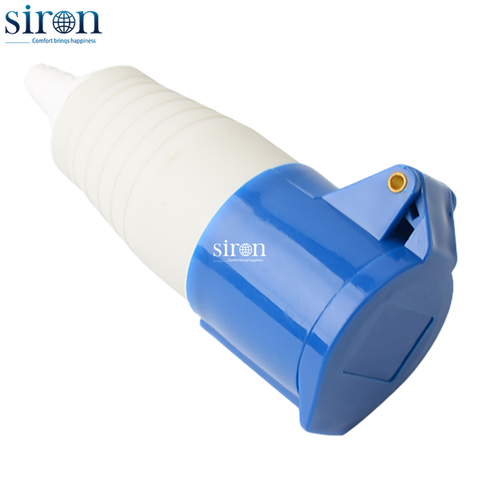 Ổ công nghiệp di động xanh IP44 2P+E 6h 16A 220~250V Siron S44F36-16B2