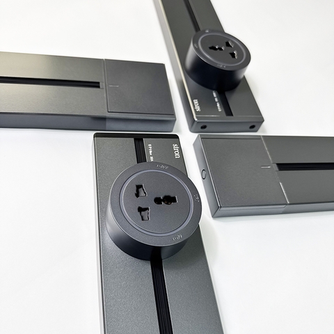 Thanh ray Track socket nổi 60 cm có công tắc màu ghi Siron TF1106-60