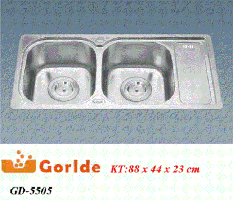 Chậu rửa bát Gorlde GD 5505 khuyến mại vàng