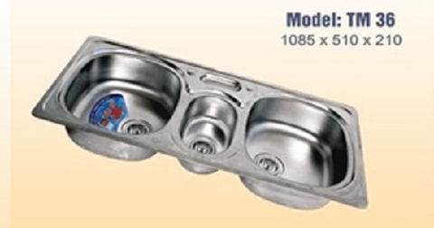 Chậu rửa bát Tân Mỹ TM 36 khuyến mại nhân đôi