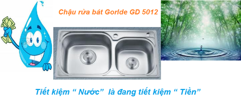 Chậu rửa bát Gorlde GD 5012 – lựa chọn mới của chị em nội trợ
