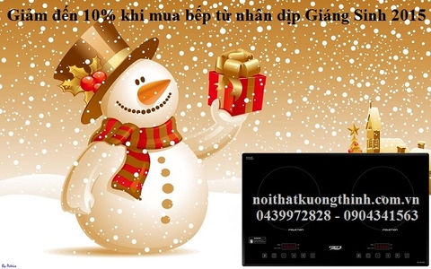 Giảm đến 10% khi mua bếp từ nhân dịp Giáng Sinh 2015