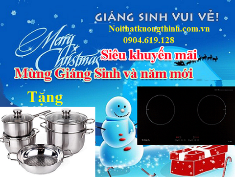 Cơn lốc quà tặng – Chào đón giáng sinh khi mua bếp từ Taka