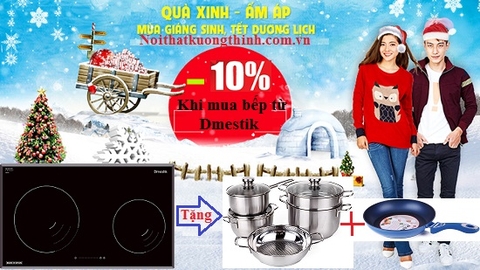 Khuyến mại giảm ngay 10% khi mua bếp từ Dmestik