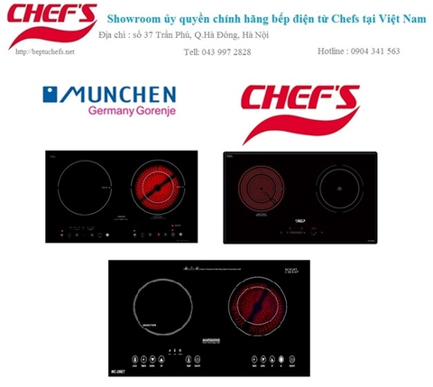 Có 17 triệu chọn bếp điện từ Chefs, bếp điện từ Munchen hay bếp điện từ mastercook