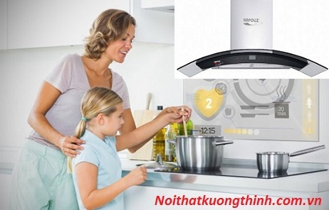 Hiện đại hóa cho nhà bếp với máy hút mùi Napoliz NA 70G7